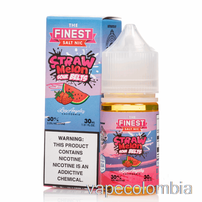 Kit Completo De Vapeo Cinturones Sour De Melón De Paja - La Edición De Caramelo Más Fino Salt Nic - 30ml 50mg